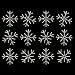 Set of 12 Small Frozen Snowflakes Iron On Rhinestone Crystal T-shirt Transfers by Jubilee Rhinestones