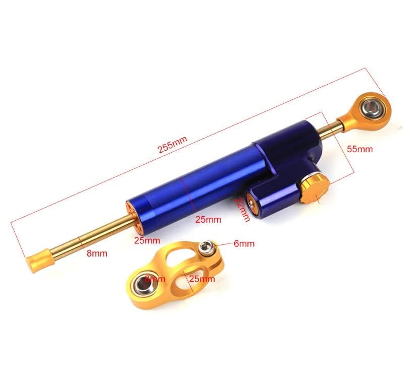 Stabilizzatore Ammortizzatore Di Sterzo Moto Universale Regolabile In Alluminio 13'' - Awagas