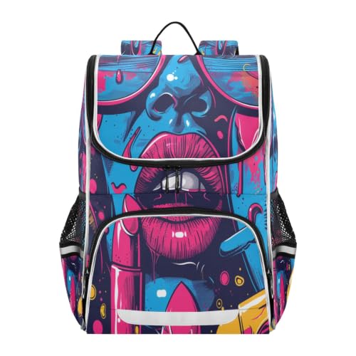 Sac à dos scolaire grande capacité dessin animé pour filles et garçons