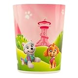 Franco Kids Hard Bath, Standard, Paw Patrol Skye-Waste Basket