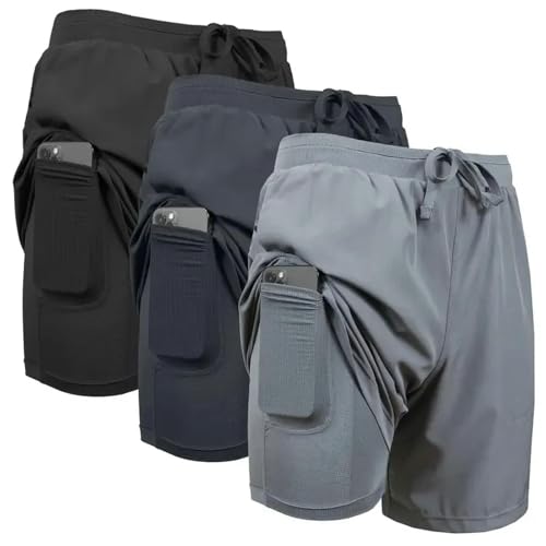 Short de poche intégré séchage rapide pour entraînement homme L - 5