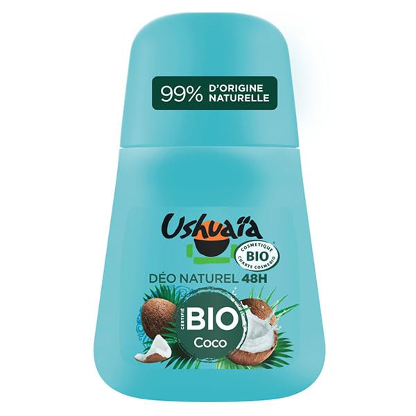 Ushuaia Déodorant Bille Bio Coco élimine les odeurs tenaces de sueur