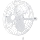 FarmTek ValuTek Corrosion-Resistant 18' Wall Mount Fan for Outdoor Use, 3-Speed High Velocity, UL507 Rated, Waterproof Sealed Motor, Aluminum Blades, Stainless Hardware,