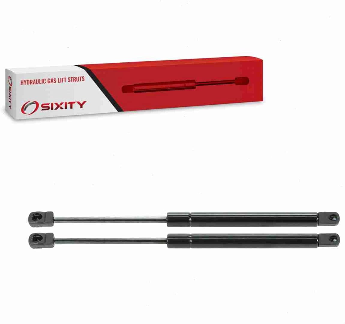 Sixity Auto 2 pc Hood Lift Support Struts Compatible with Ford Crown Victoria 1998-2011 - Gas Springs Shocks Props Arms Rods Dampers