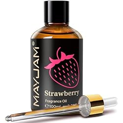 MAYJAM Strawberry Fragrance Oil for Diffusers, 3.38FL.OZ | Long Lasting Fruity Scents, Strawberry Essential Oil for Soap Candle Making