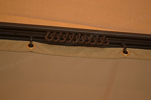 image for APEX GARDEN Plastic Hooks for Gazebo Curtains / Mosquito Netting / the