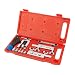 Wostore Flaring Tool Kit (Professional Grade Set) Heavy Duty Steel Flaring Tools Kits for Copper,Plastic,Aluminum,Brass and Stainless Steel Pipe,Swage Tool Tubing Cutter and Ratchet Wrench