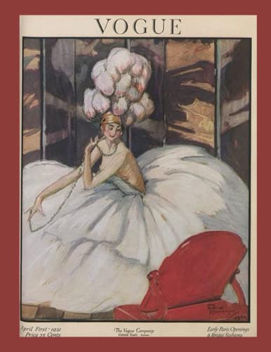 Notebook - Lined - 8.5x11 in - 120 pgs - Vintage Vogue Cover: Notebook, Journal, Diary, Composition Book, Planner | Vintage Vogue Cover