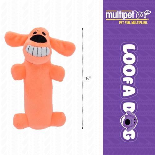Multipet International Original Loofa Dog Mini 6-Inch Dog Toy (Assorted colors)