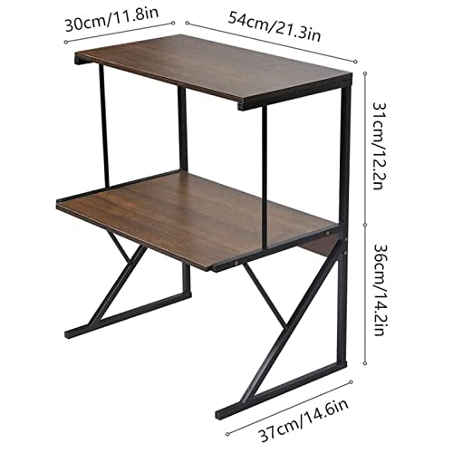 Support de micro-ondes à 3 niveaux compact en bois pour grille-pain - 5