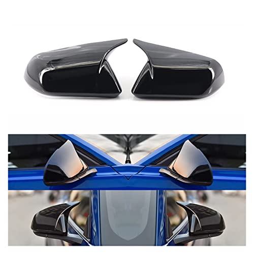 Couverture de rétroviseur extérieur noir brillant pour Mustang - 2