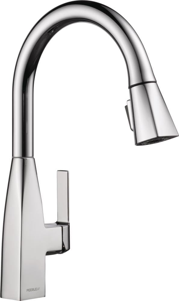 Peerless Xander Single-Handle Chrome Kitchen Faucet with Pull Down Sprayer, Kitchen Sink Faucet, Chrome P7919LF