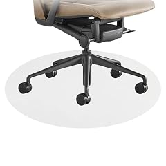 Clear Office Chair Mat for Hard Floors Round Transparent Hard Floor Protector Cover 1 0 mm Thick Non-Slip