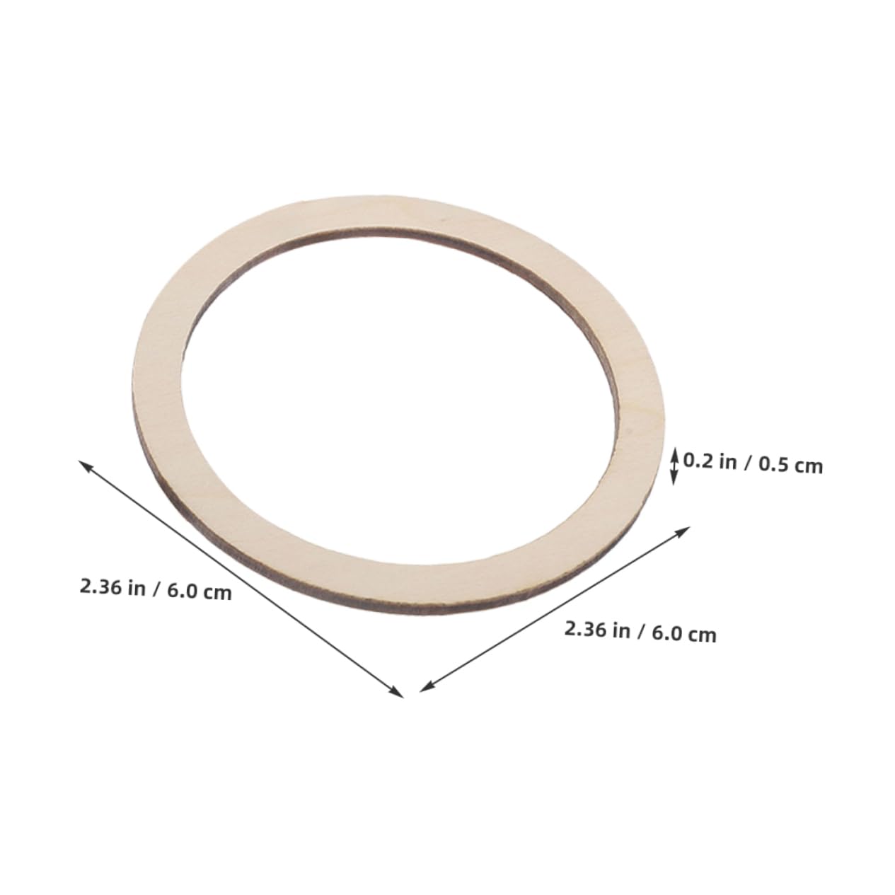 SEWACC 500piezas Anillos De Madera Para Decorativos Para y Manualidades Anillos Para Decoración De y