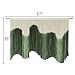 IOWER Large Macrame Wall Hanging Boho Wall Art Green Fiber Dip-Dyed Handmade Macrame Cord for Headboard Bedroom Living Room Fireplace 57