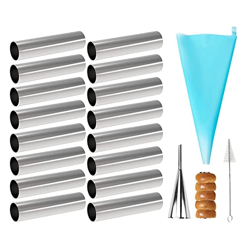 30Pcs Moules À Crème Pâtissière En Acier Inoxydable, Cannoli Moule Pain