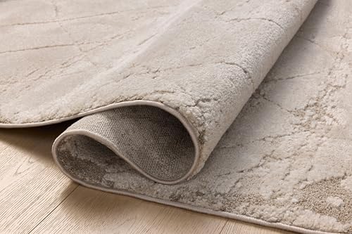 Image of Loloi Amber Lewis Monty Beige /Natural 11'-6 inch x 15' Area Rug | MOT-05 Approx. 11x15 Living room Dining room Bedroom, Modern, Abstract, Moroccan, Neutral, Area Rug