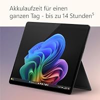 Microsoft Surface Pro | Copilot+ PC | 13” OLED Touchscreen | Snapdragon® X Elite (12 Kerne) | 16GB RAM | 512GB SSD | neuestes Modell, 11. Edition | Schwarz (Netzteil separat erhältlich) – Ansicht 5
