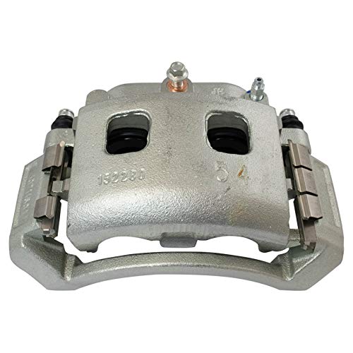 Image of TRQ Front Driver and Passenger Side Brake Caliper Set Caliper Brackets Hardware Compatible with 02-03 Dodge Ram 1500 04-05 Dodge Ram 1500 ST SLT Laramie 04-06 Durango