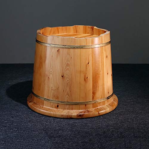Balde de madera para baño de pies 35 cm alto miniatura 5