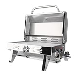 Boat Grill, Folding Marine Tabletop Gas Grill, 304 Stainless...