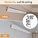 Picture Rail Hanging System 47 inch - Heavy Duty Picture Hanging Kit Mounted on Wall/Ceiling with 2 Picture Rails 47 inch, 4 Nylon Cords, 4 Hooks, Hardwares for Home, Office, Museum, Art Galleries