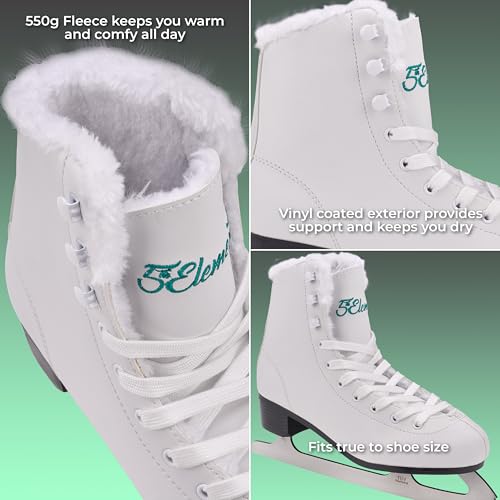 image for 5th Element Grace Ice Skates for Women - Comfortable Figure Skates wit