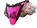 SISSY pouch panties size 44"-46" lace skirted mooning bikini briefs underwear sexy for men (pink XXL)