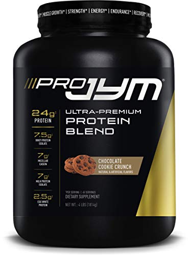 Pro JYM Protein Powder - Egg White, Milk, Whey Protein Isolates & Micellar Casein | JYM Supplement Science | Chocolate Cookie Crunch, 4 lb, JYM5130007