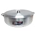 Uniware Heave Duty Aluminum Calderon / Pot with Aluminum Lid Cover, Silver (29.6 Qt)