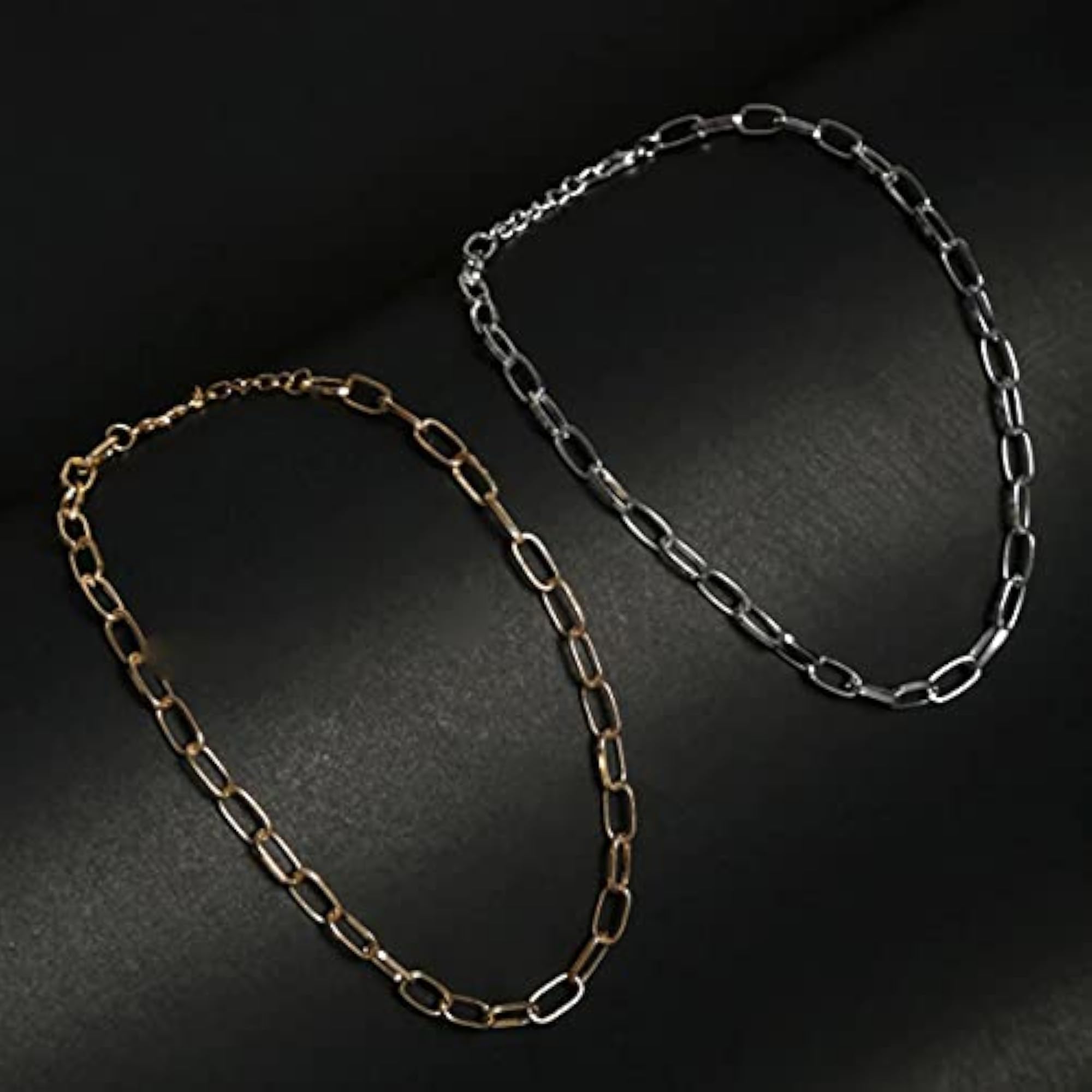 Gold & Silver Plated Layered Necklaces Combo Set
