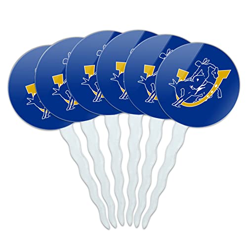Southern Arkansas University Primary Logo Cupcake Picks Toppers Decoration