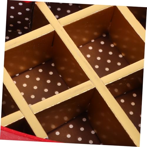 Boîte à chocolat vide en forme de cœur à 10 compartiments pour mariage