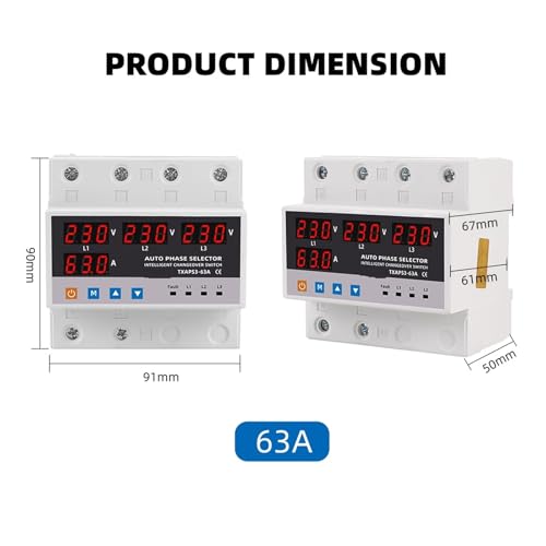 Alimentation sans interruption 63A avec sélecteur de phase actif - 4