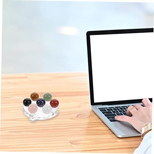 Boule de cristal décorative de luxe : set de 7 pièces artisanales - 8