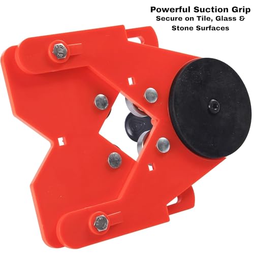 Drilax Adjustable Diamond Drill Guide with Suction Base | For 1/8" to 3-1/4" Hole Saws & Bits | Master Straight Cuts in Tile, Glass, Stone, Ceramic - Thumbnail 5