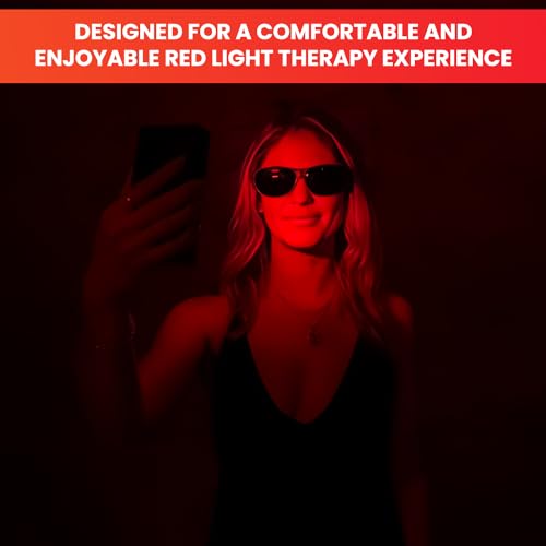 Image of Mito Red Light Therapy Glasses - Eye Protection for Red Light (600nm-900nm) - Goggles