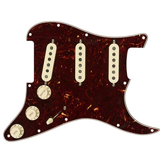 Fender Golpeador precableado para Strat, guitarra eléctrica, S/S/S Tex-Mex, Tortoise Shell