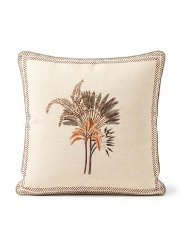 Image of AutumnBlush Hand Block Print 100% Cotton Fabric Cushion Covers 16 x 16 Inches | Decorative Throw Pillow Covers for Sofa, Bed & Living Room | Soft & Durable Jaipuri Cushion Cover | Set of 2