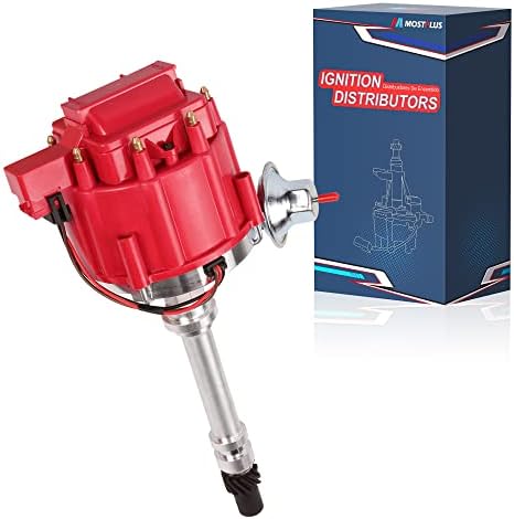MOSTPLUS 65K Coil 7500 RPM Distributor Compatible with GMC Small Block Chevy V8 265 267 283 302 305 307 327 350 383 400 396 427 454