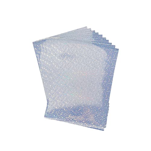 Tsnamay 10Pcs A4 Holographic Printable Sticker Paper, Waterproof Sticker Paper Vinyl Sticker Paper For Inkjet & Laser Printer,Starry Sky Style #TOP18