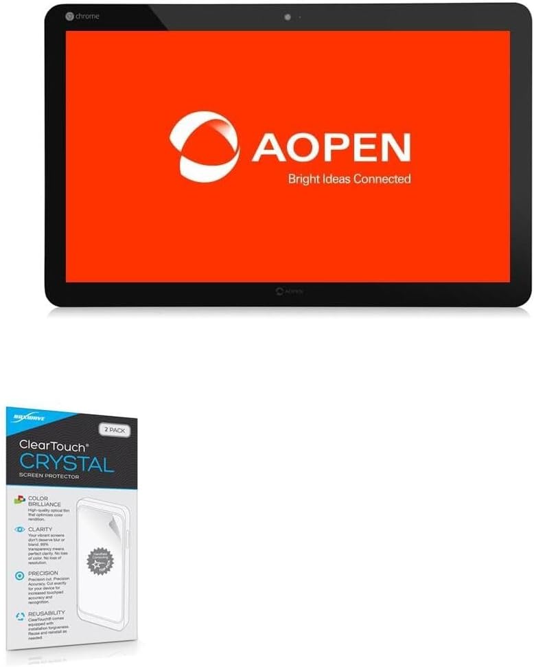 BoxWave Screen Protector Compatible with AOPEN Chromebase Commercial - ClearTouch Crystal (2-Pack), HD Film Skin - Shields from Scratches