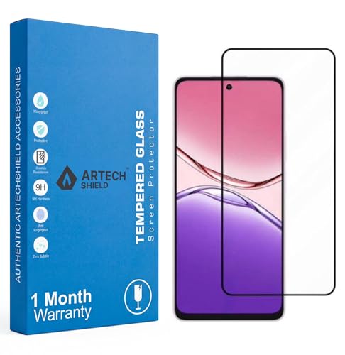 Image of ARTECHSHIELD Military-Grade Tempered Glass Compatible For Oppo K13X 5G / A5 5G / A5X 5G / A3X 5G / A3 Pro 5G Edge To Edge Coverage and Easy Installation Kit with 1 month warranty