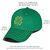 Muffinwang St Patrick's Day Hat for Men Women, Adjustable Embroidered Shamrock Baseball Cap, Green Irish Trucker Hat #2