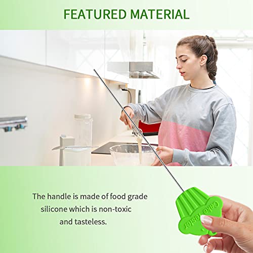 Jugreat Christmas Gifts Cake Tester Needle,3 Pcs Stainless Steel Reusable Metal Cake Tester For Christmas Baking Gifts,Kitchen Home Bakery Bread Tester,Green #TOP2