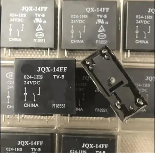 Relais 24V JQX-14FF-024-1HS à haute isolation pour commutation CC stable et sécurisée