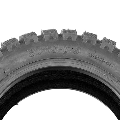 Scooter Tires 90/65-6.5 Vacuum Off-Road motorcycle & scooter tires 11 inch Tubeless Tyre,Tires for electric scooter and Compatible with 100/65-6.5 tire tubeless - Thumbnail 5