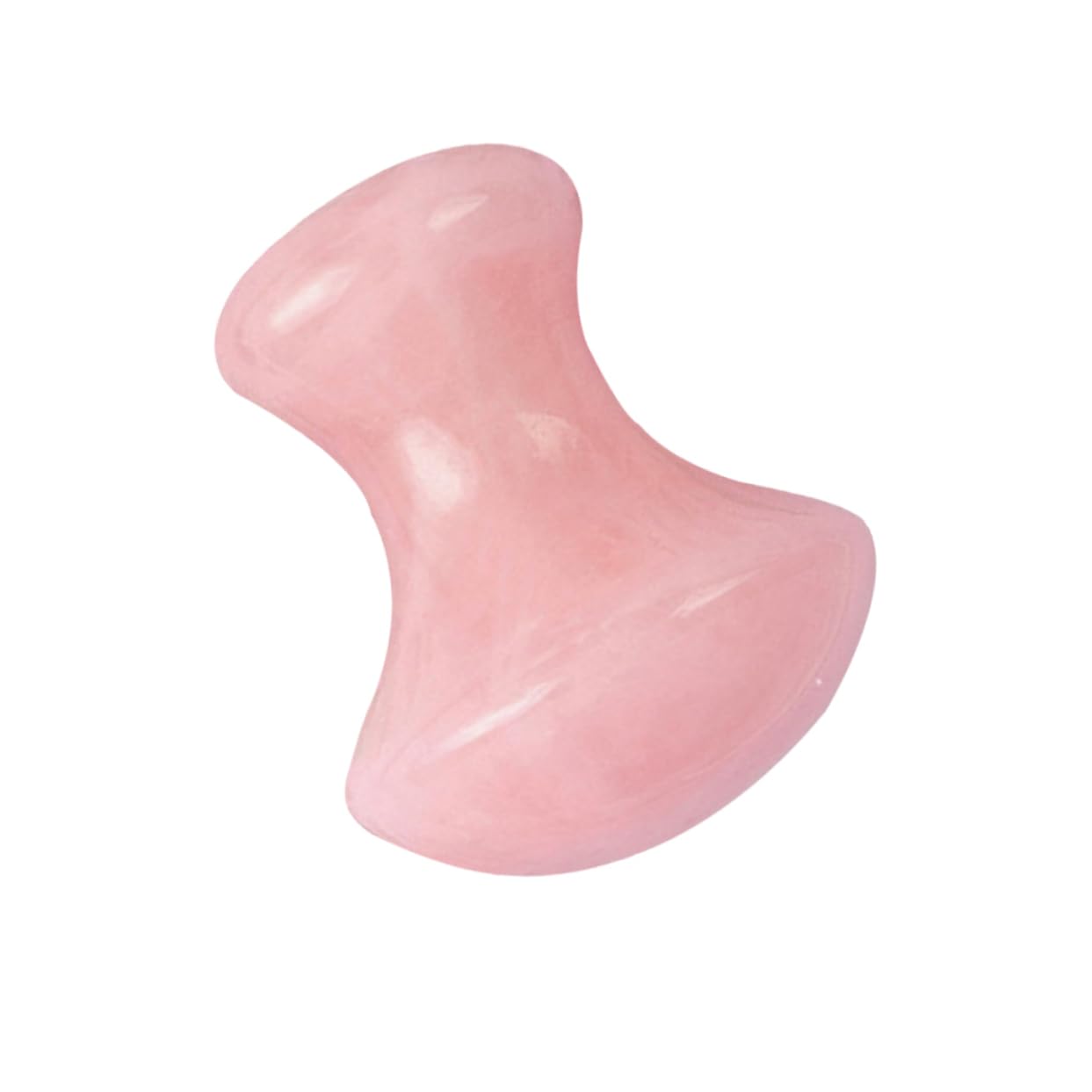 FOMIYES Natural Pink Crystal Mushroom Head Massage Massager Energy Round Stone for Scrapping