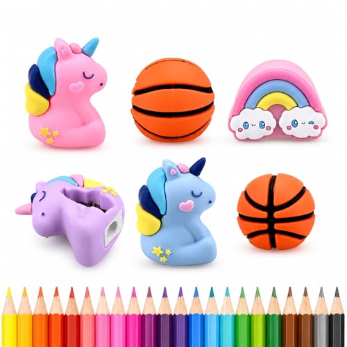 Cute Handheld Pencil Sharpener for Kids, Fun Pencil Sharpener (Style 5)