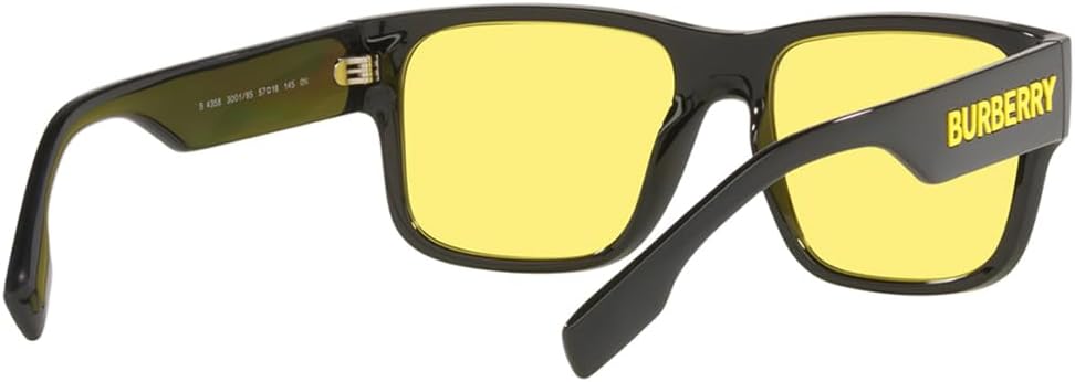 BURBERRY Sunglasses BE 4358 300185 Knight Black Yellow - Image 8